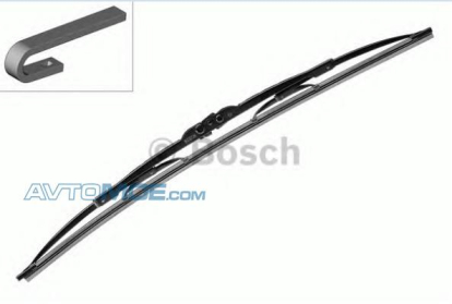 Щетка бескаркасная задняя 3397004758 Bosch (фото №1)