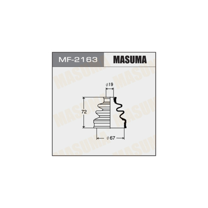 Пыльник шруса наружный (вал задний) MF2163 Masuma (фото №1)
